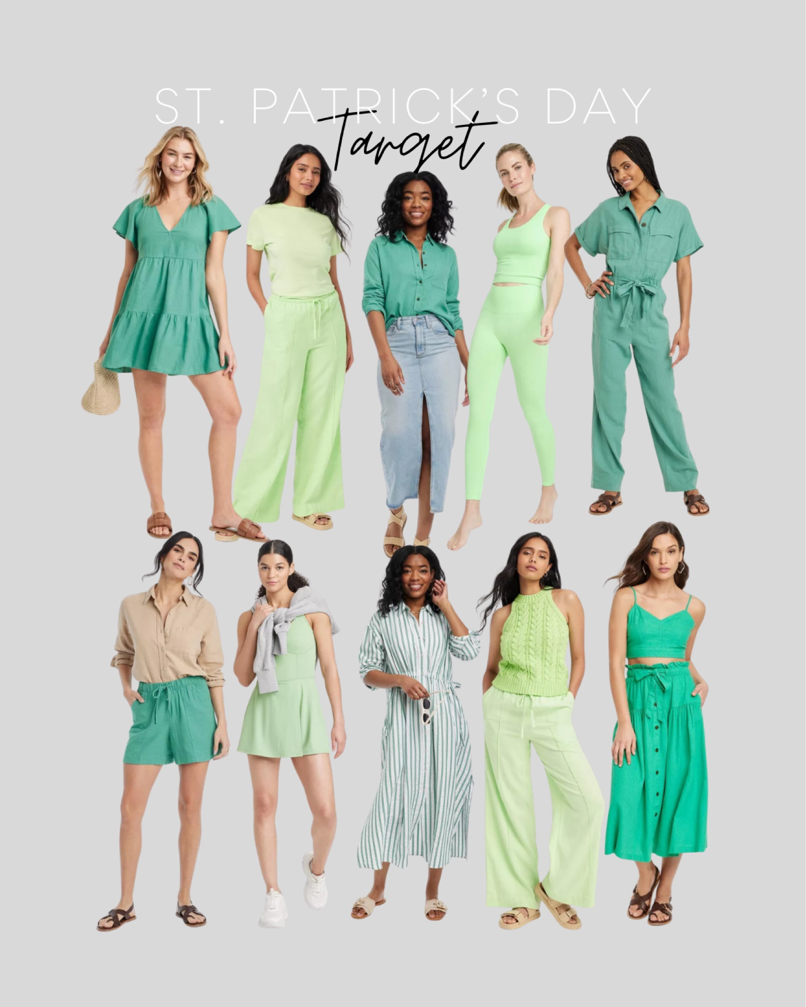 St. Patrick’s Day outfits 🍀

Matching sets, green dress, jumpsuit, linen pants, midi skirt 

#LTKsalealert #LTKfindsunder50 #LTKstyletip