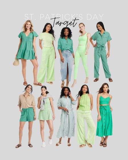 St. Patrick’s Day outfits 🍀

Matching sets, green dress, jumpsuit, linen pants, midi skirt 

#LTKsalealert #LTKfindsunder50 #LTKstyletip
