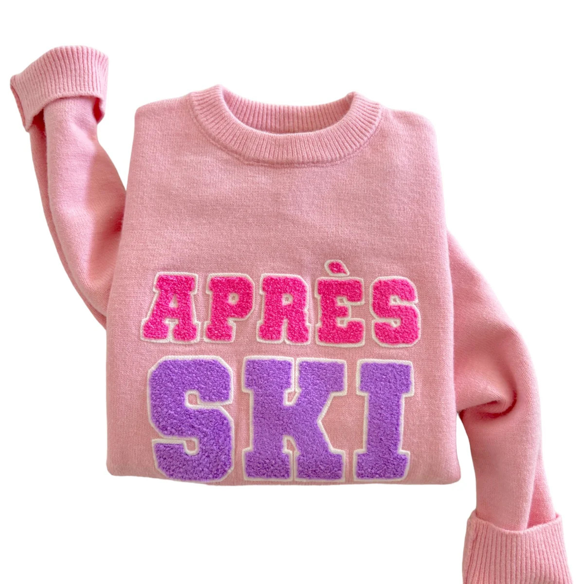 Women's Knit Sweater, Après Ski Pink | SpearmintLOVE