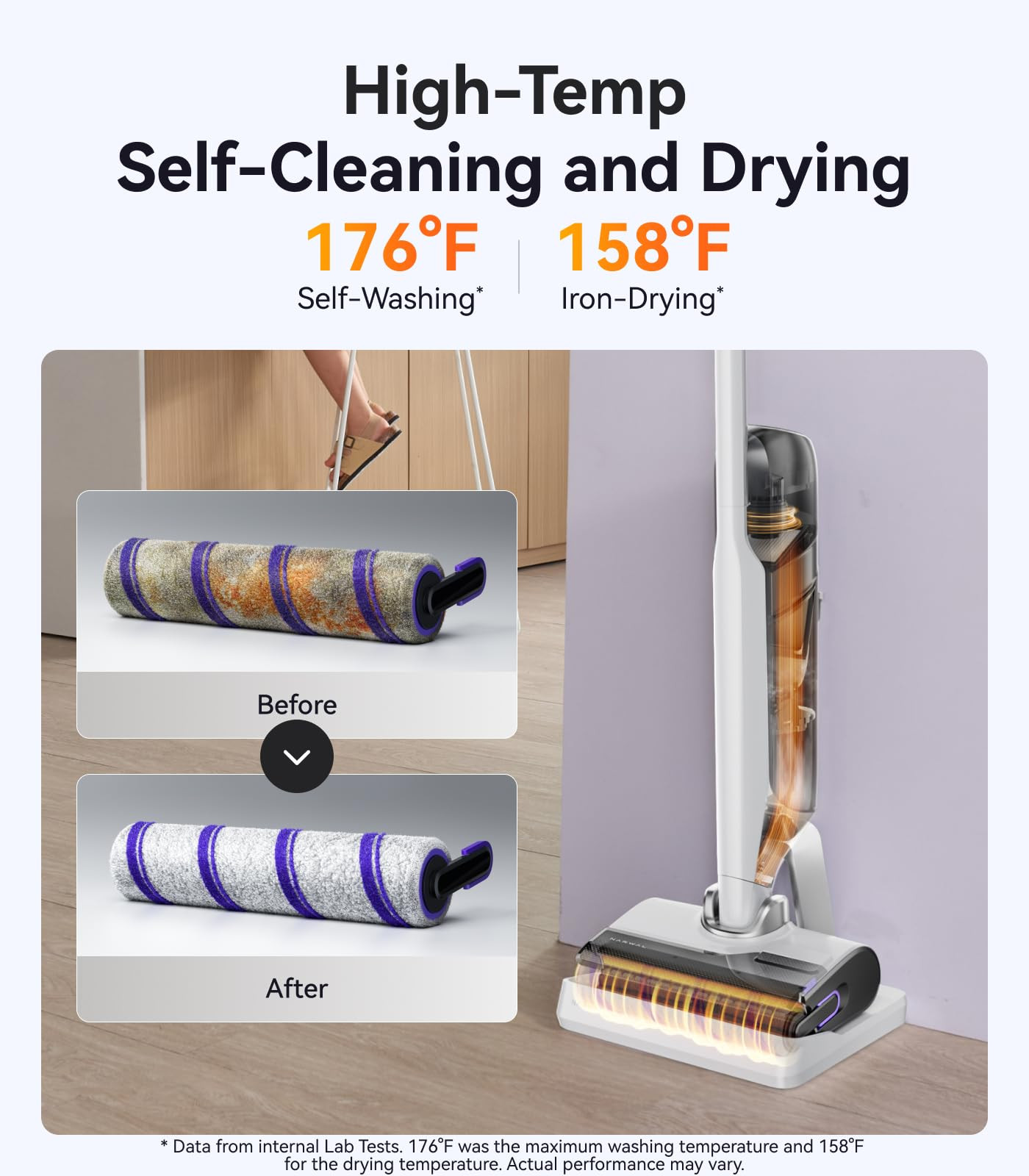 NARWAL S30 Wet Dry Vacuum Cleaner with 20000Pa Suction, 176°F Self-Cleaning, Heated Drying, Disp... | Amazon (US)