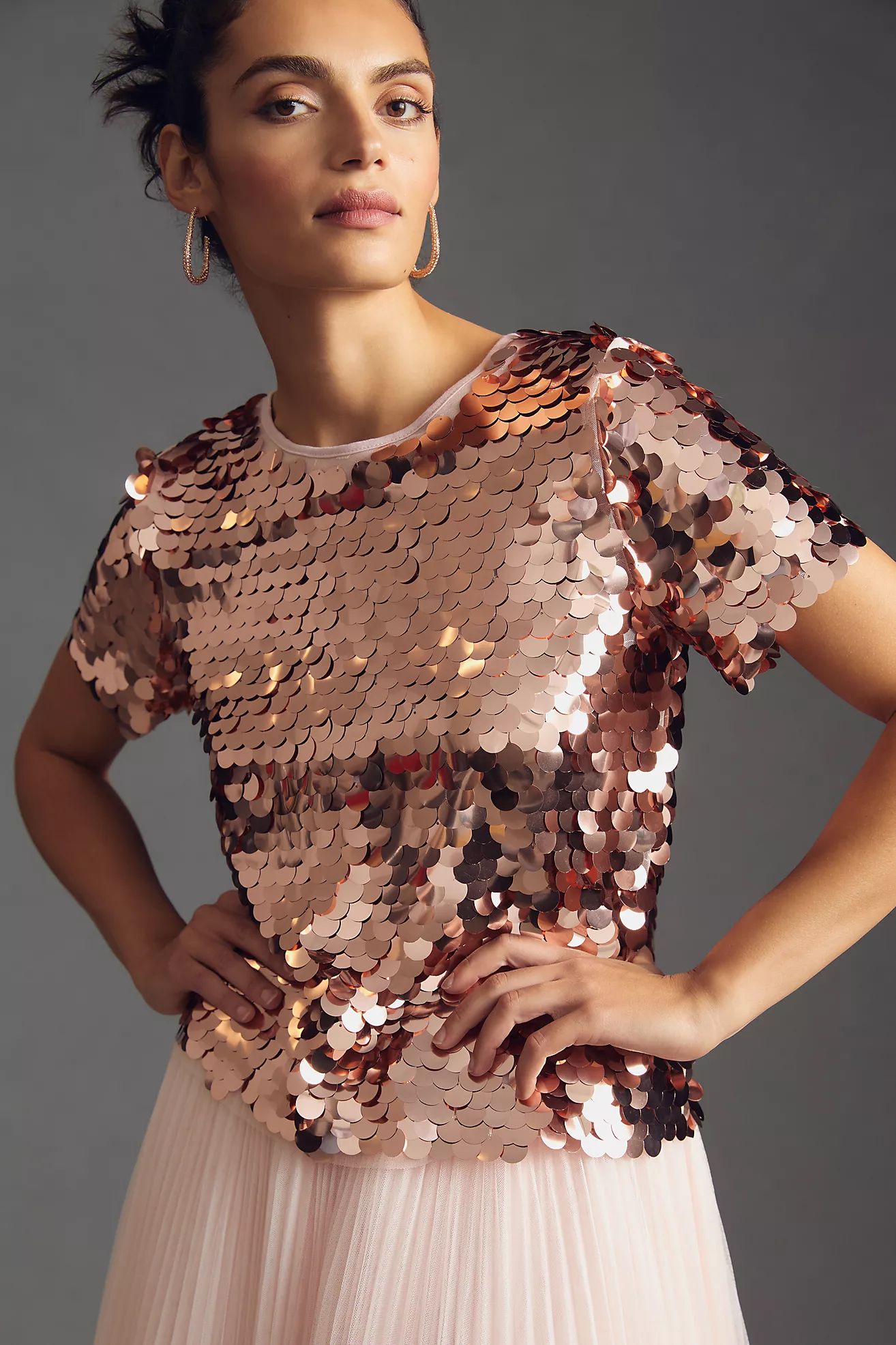 Eva Franco Sequin Tee | Anthropologie (US)