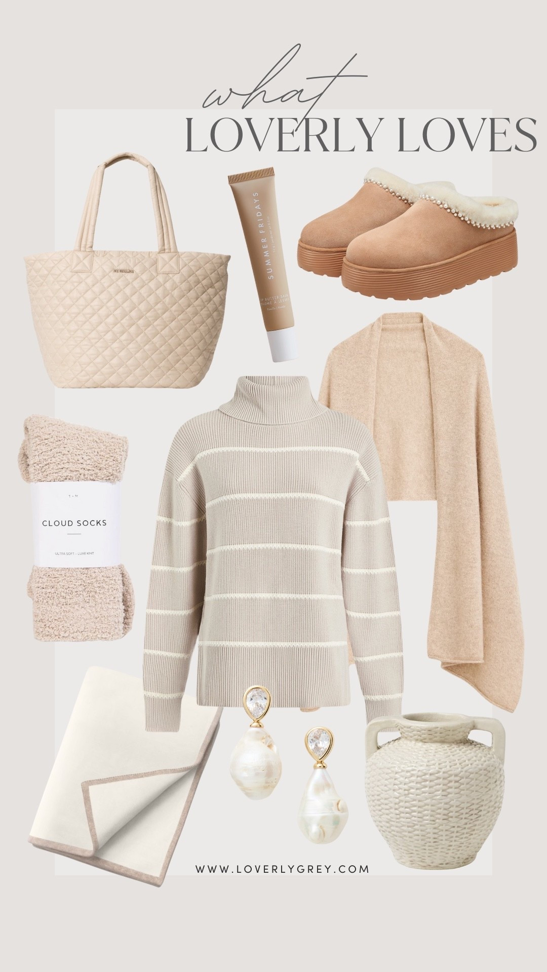 Loving all of these cozy neutral finds 💕 perfect to bundle up this winter!

Loverly Grey, what Loverly loves, Varley, Target find, Target home decor, cashmere wrap, neutral slippers, MZ Wallace tote, Amazon find, cloud socks, fuzzy socks 

#LTKSeasonal #LTKFindsUnder50 #LTKselfcare
