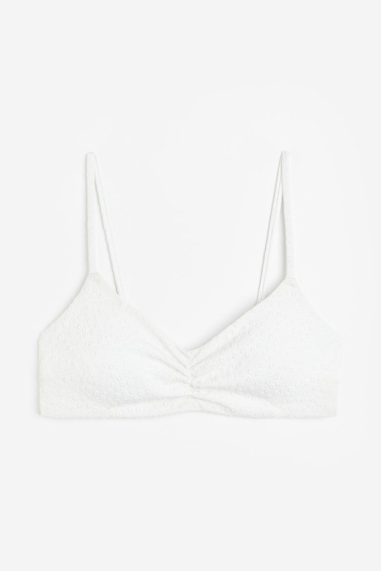H & M - Padded bikini top - White | H&M (UK, MY, IN, SG, PH, TW, HK)