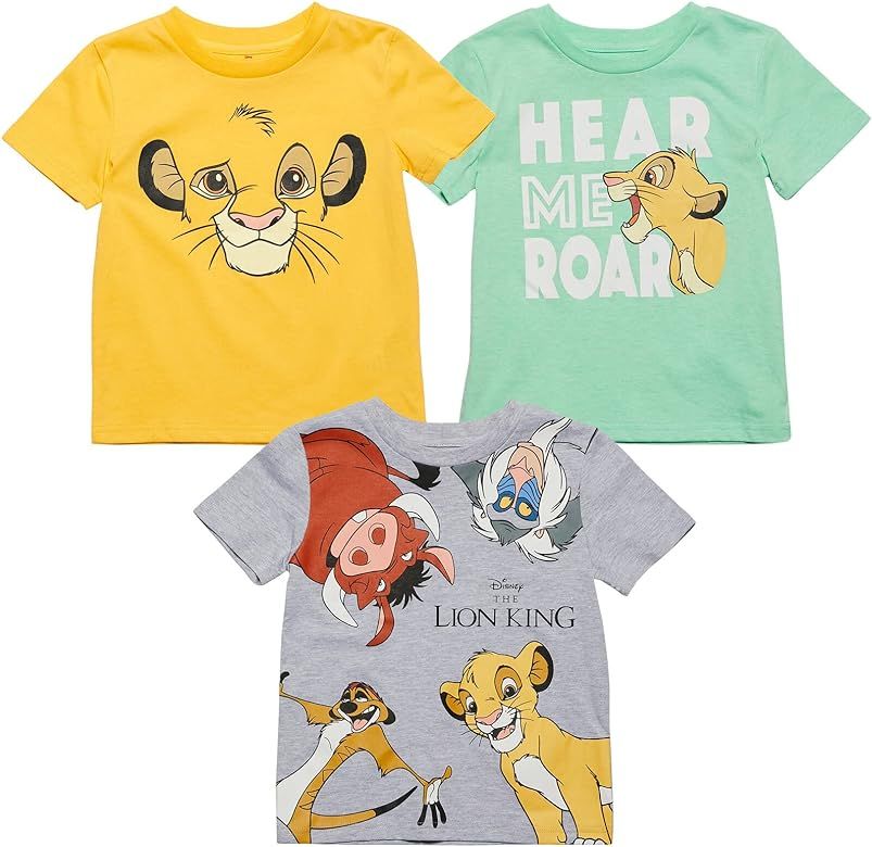 Disney 3 Pack Short Sleeve T-Shirt - Cars Stitch Nightmare Before Christmas | Amazon (US)