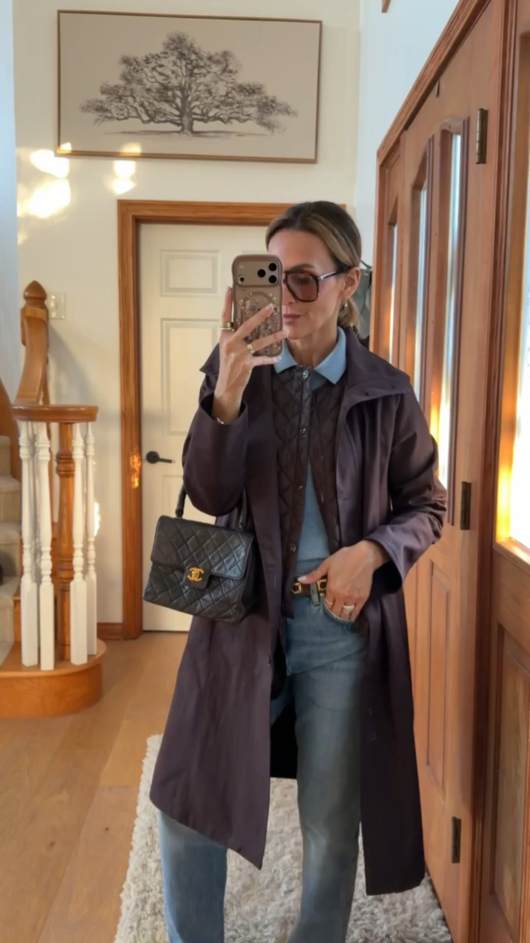 Chocolate brown trench, I’m loving for the transitional weather

#LTKSaleAlert #LTKootd #LTKSeasonal