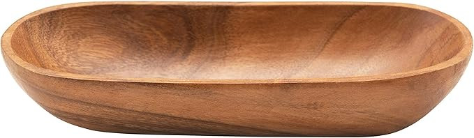 Bloomingville Acacia Wood Cracker Dish Tray, Natural | Amazon (US)