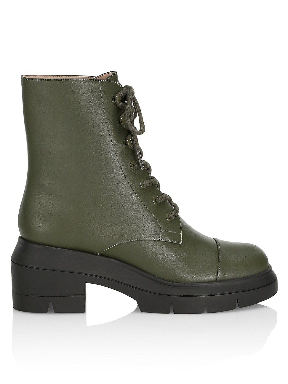 Stuart Weitzman Nisha Leather Lug-Sole Boots | Saks Fifth Avenue