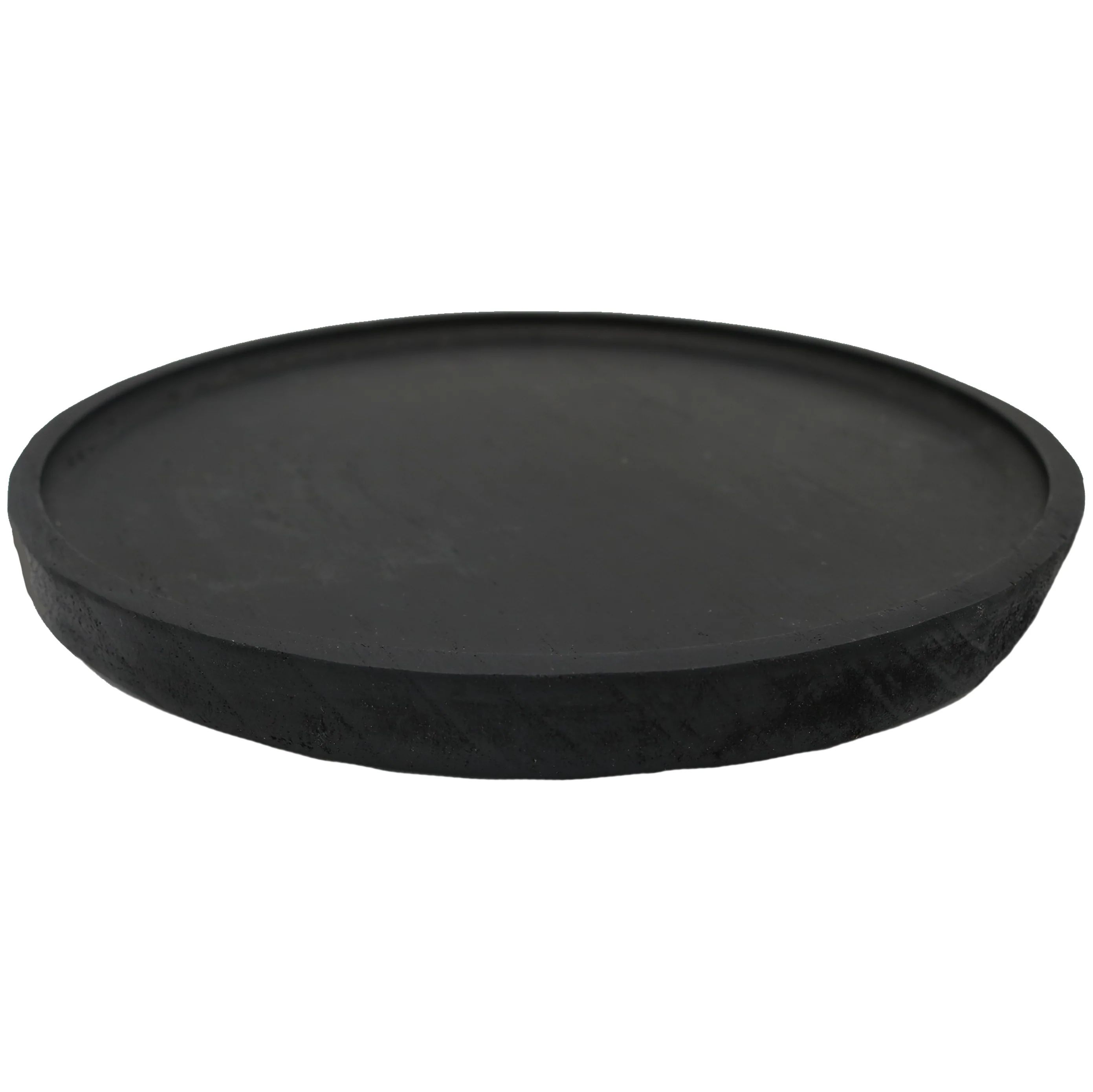 Large Black Wood Tray | Round | Sweet Water Decor, LLC