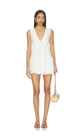 MORE TO COME Luz Mini Dress in White. - size M | Revolve Clothing (Global)