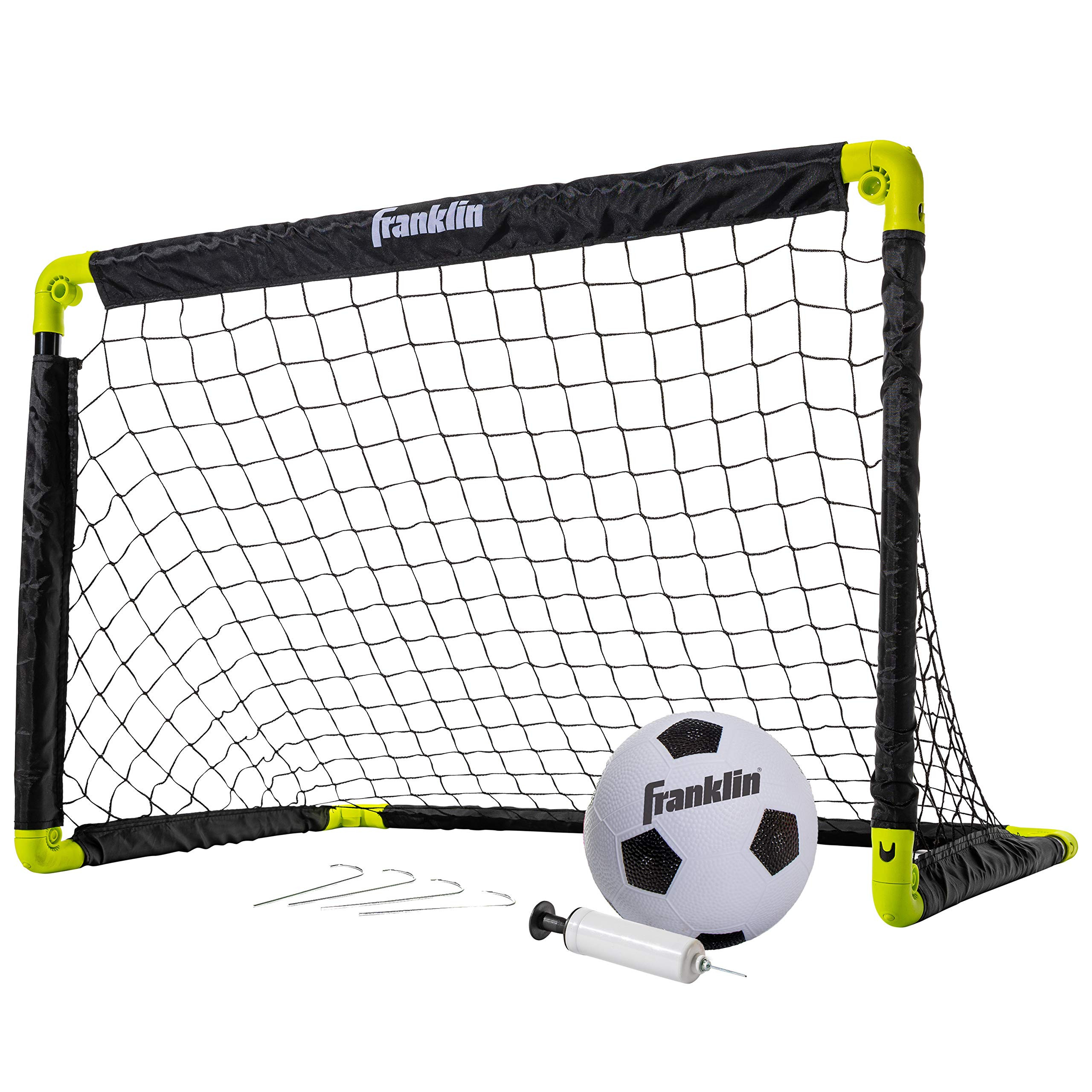 Franklin Sports Kids Mini Soccer Goal Set - Backyard/Indoor Mini Net and Ball Set with Pump - Por... | Amazon (US)