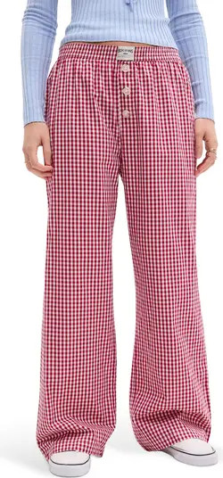 BDG Urban Outfitters Gingham Check Straight Leg Pants | Nordstrom | Nordstrom