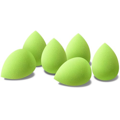 FACEMADE 6 PCS Makeup Sponges Set, Makeup Sponges for Foundation, Latex Free Beauty Sponges, Flawless for Liquid, Cream and Powder, Super Soft Blending Sponge, Mint | Amazon (US)