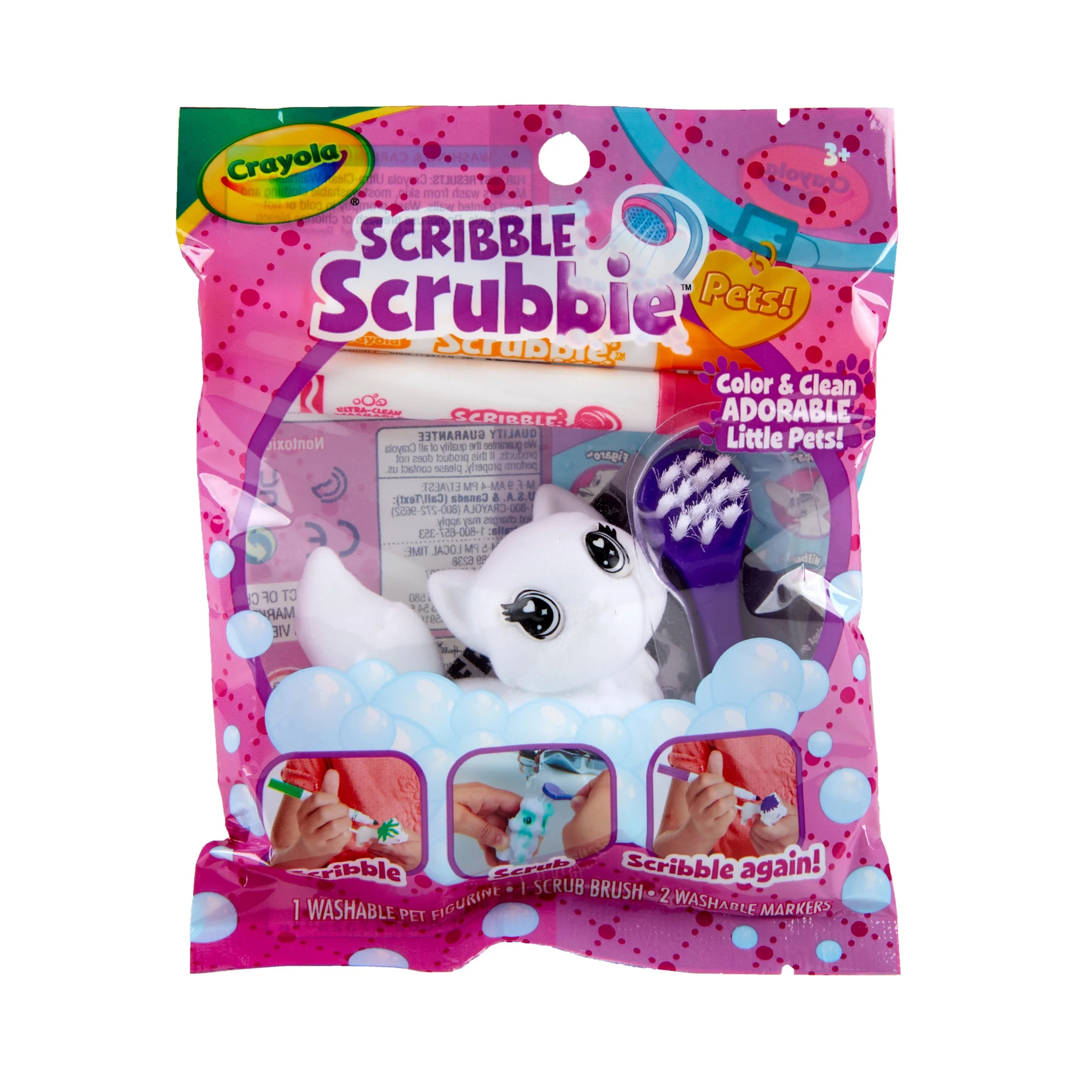 Crayola Scribble Scrubbie Pets, 1 Ct Mystery Toy with Washable Markers, Arts and Crafts, Creative... | Walmart (US)