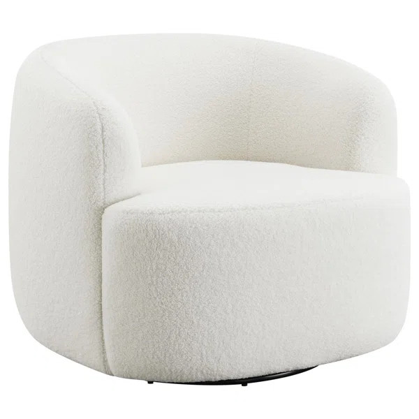 Eadey Upholstered Swivel Barrel Chair | Wayfair North America