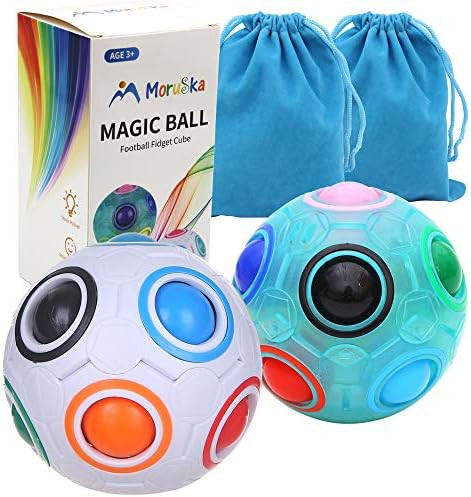 Moruska Rainbow Puzzle Ball Cube Color Shift Ball Puzzle Brain Teaser Fidget Toy Road Trip Activi... | Amazon (US)