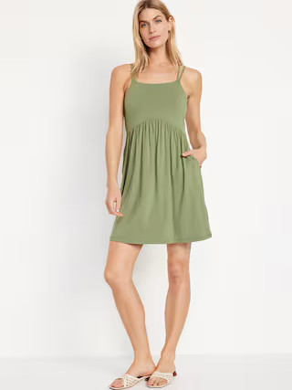 Fit &amp; Flare Strappy Mini Dress | Old Navy (US)
