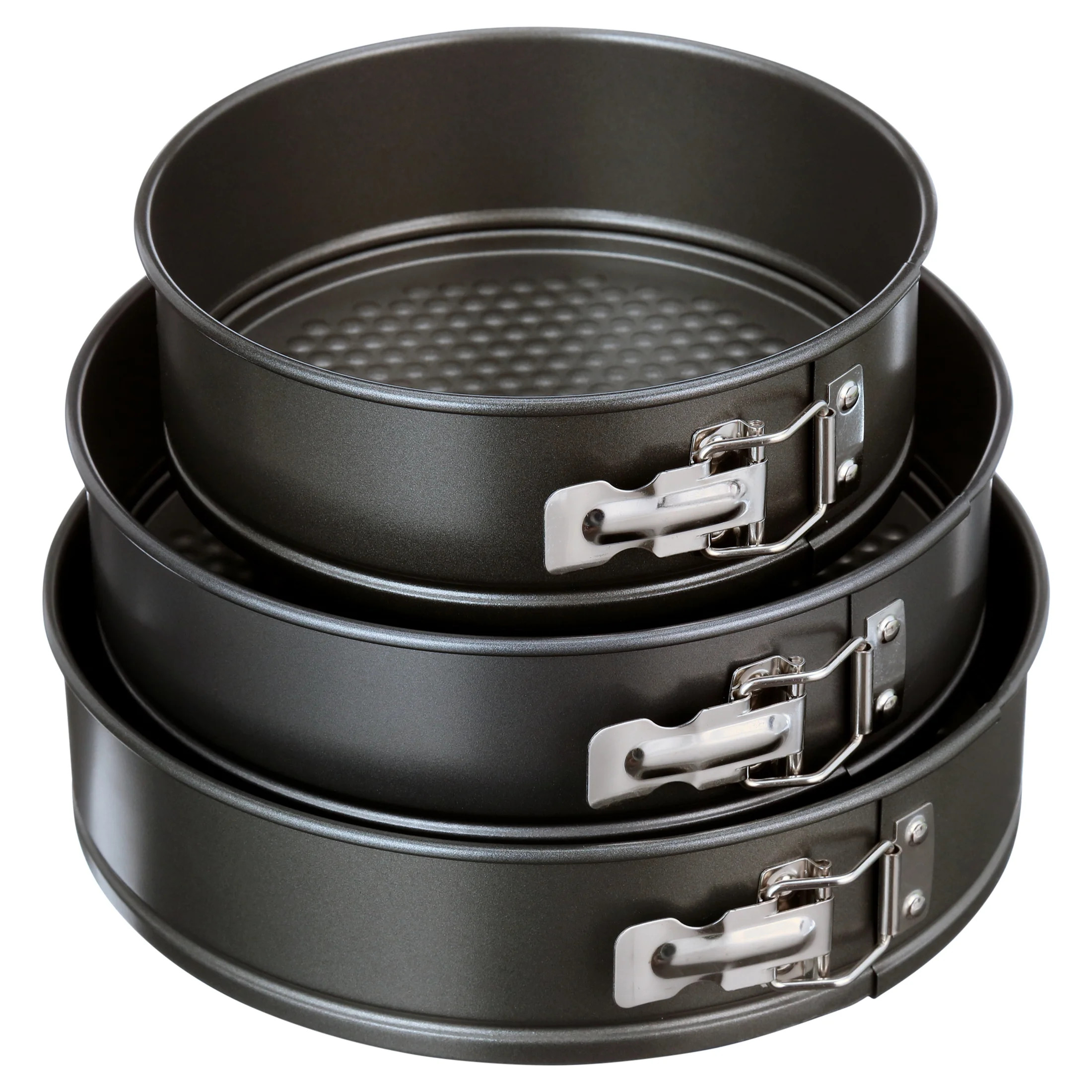 Mainstays, 6", 8", 10" Round Nonstick Carbon Steel Springform Cake Pans, Gray, Set of 3 | Walmart (US)