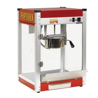 Paragon Theater Pop 4 oz. Red Stainless Steel Countertop Popcorn Machine, Red and Stainless Steel | The Home Depot