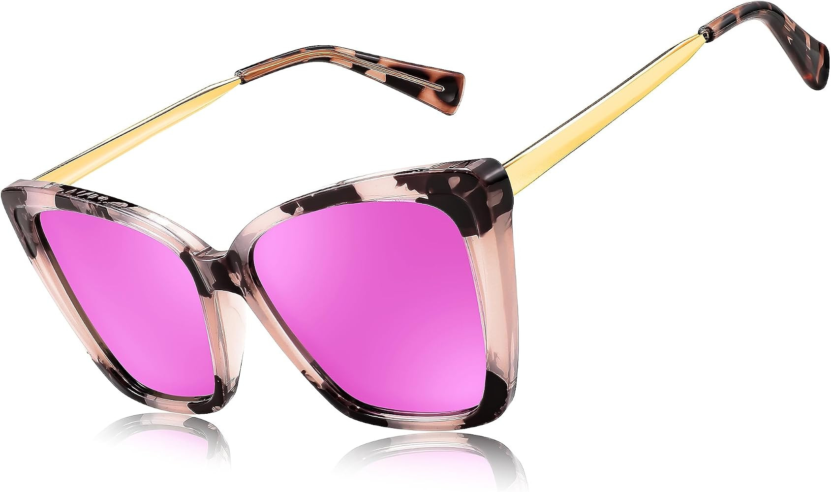 FEISEDY Trendy Polarized Women Sunglasses, Retro Womens Square Cat Eye Sun Glasses B4134 | Amazon (US)