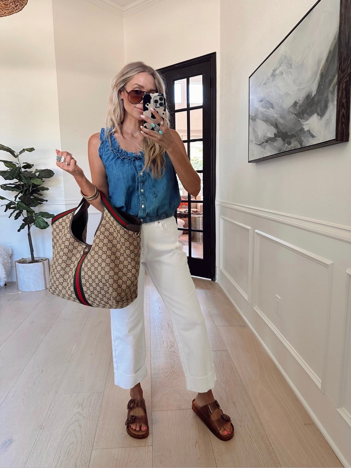 🤍 What in the Anthro is happening at Walmart? This top is only $26🤯  I paired them with these bestselling white jeans!

Wearing my tts // small, 4

5'5" // 120 Ibs

@walmart #walmartpartner #walmartstyle

#LTKootd #LTKgrwm #LTKmomlife