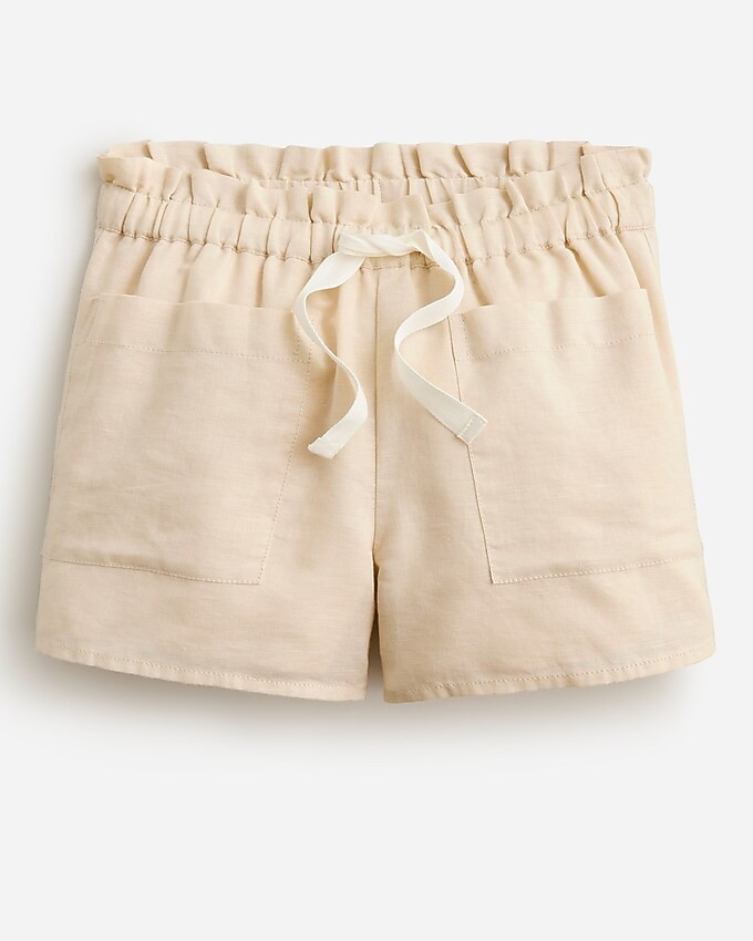 Girls' sidewalk short in linen blend | J. Crew US