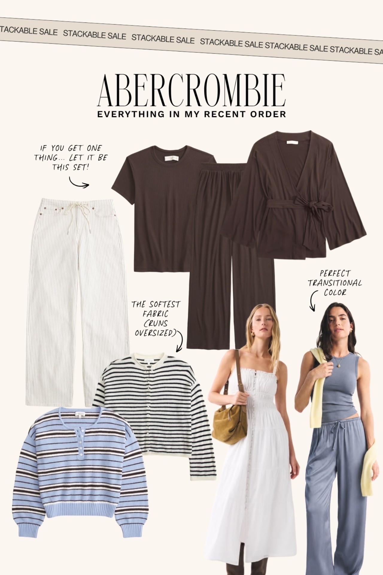 Abercrombie stackable sale! DENIMAF for an extra 15% off. All denim is 20% off along with almost everything else sitewide. My recent order 🫶🏼
