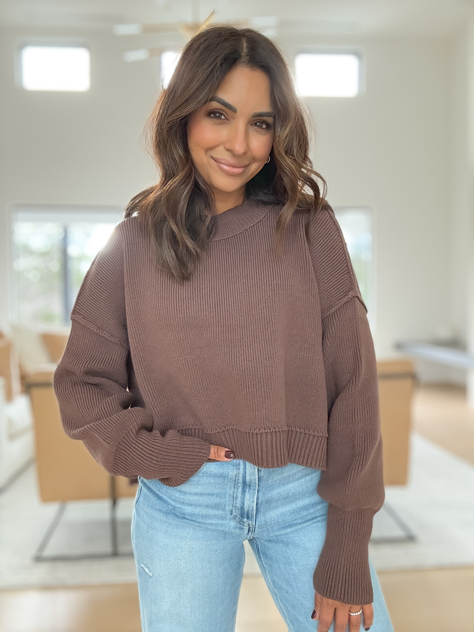 Grabbed another color in my favorite free people sweater! Wearing my true size XS 

#LTKStyleTip #LTKSaleAlert