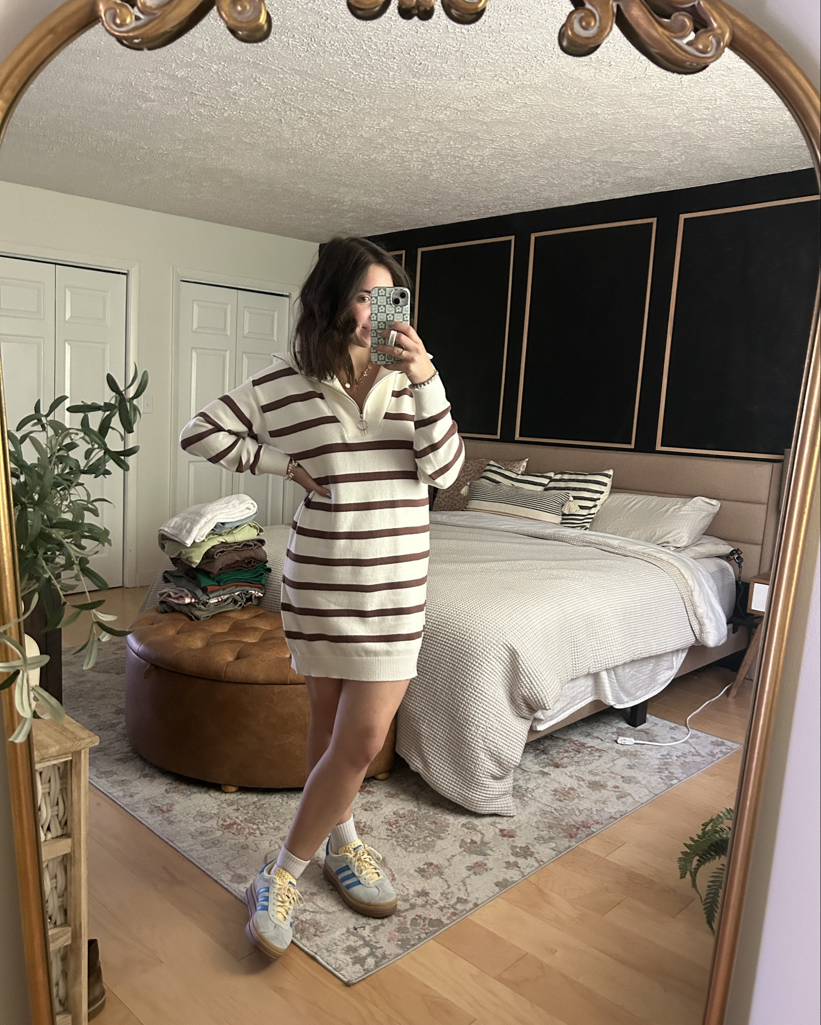 Spring favs! Amazon striped sweater  dress, perfect for Spring 🤎🤍

#LTKSaleAlert #LTKShoeCrush #LTKFindsUnder50