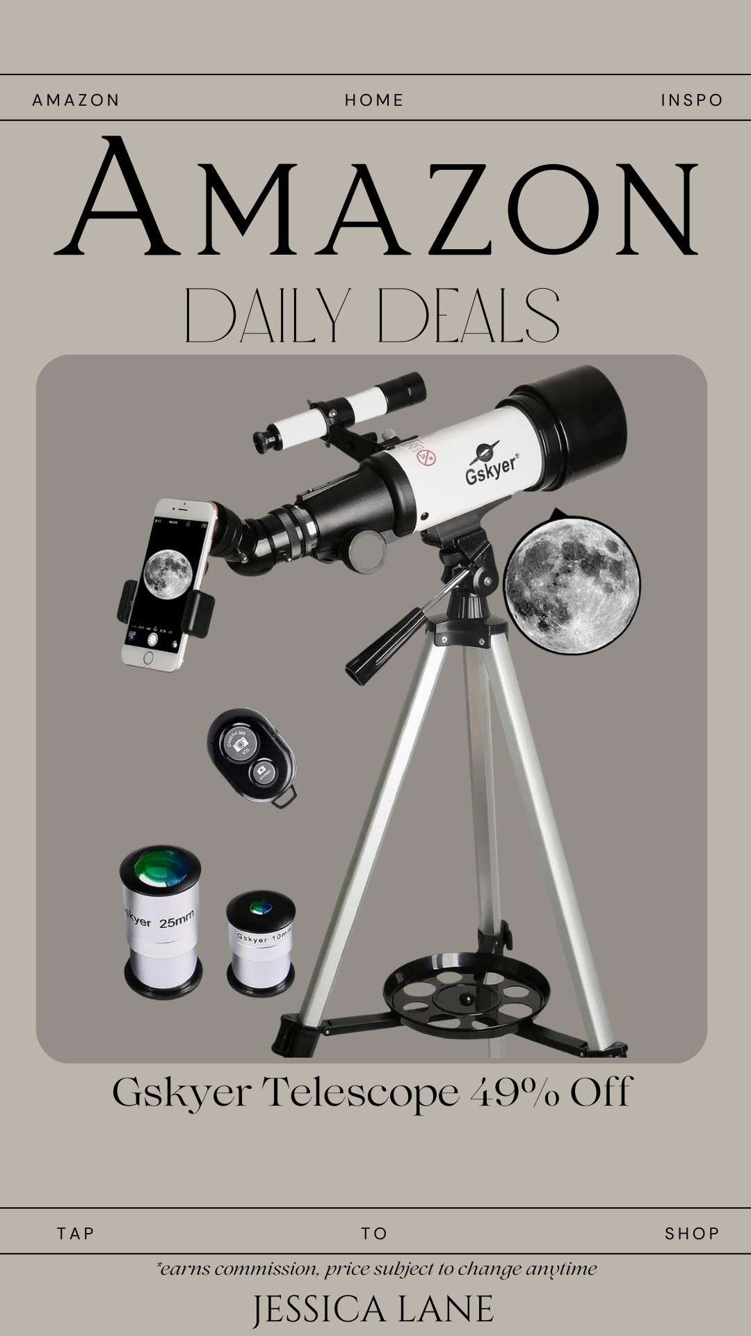 A great telescope for beginners and hobby stargazers alike. The Gskyer telescope makes exploring the moon, stars, and planets approachable and exciting.#AmazonFinds #STEMToys #OutdoorHobbies #Telescope #GiftIdeas

#LTKGiftGuide #LTKKids #LTKFindsUnder100