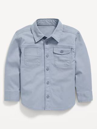 Long-Sleeve Utility Pocket Shirt for Toddler Boys | Old Navy (US)