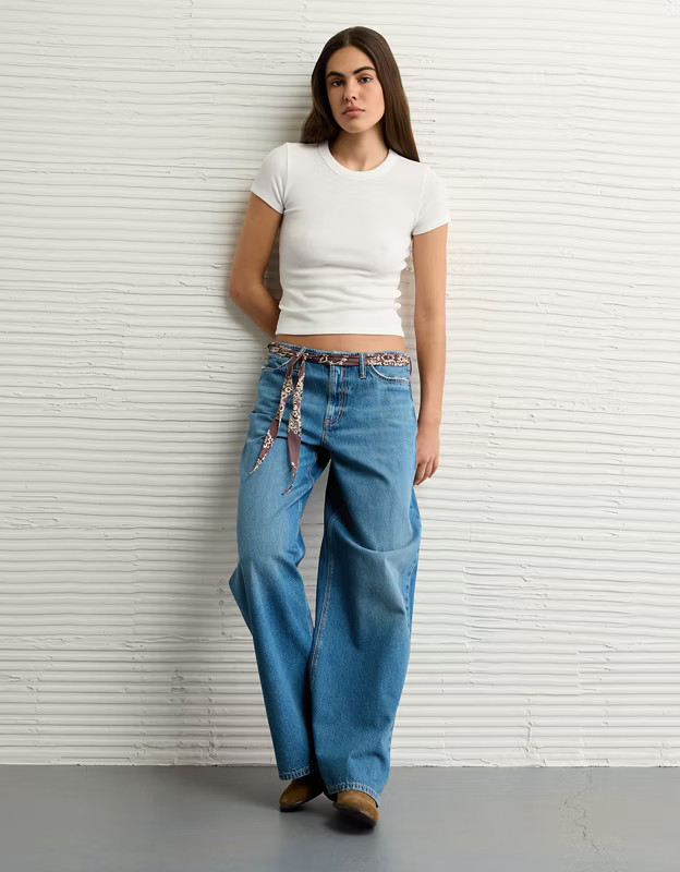 AE Waffle Hey Baby Tee | American Eagle Outfitters (US & CA)