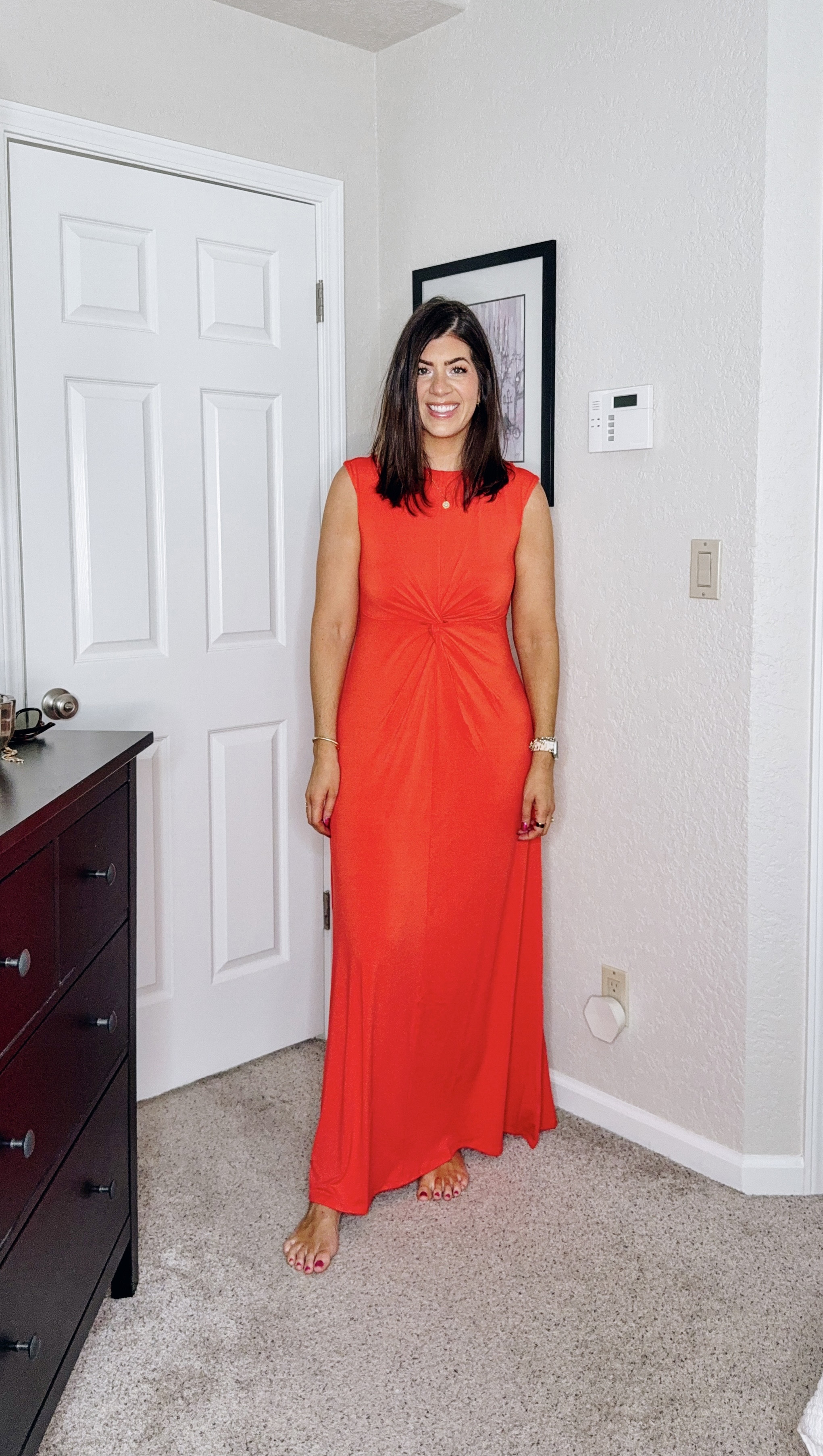 In a medium tall in the knotted maxi

#LTKWedding #LTKMidsize #LTKFindsUnder50