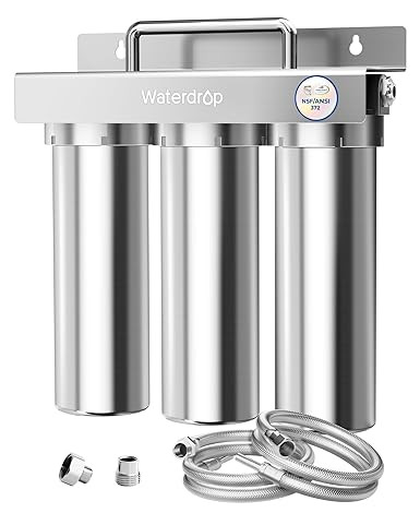 Waterdrop TST-UF 0.01μm Ultra-Filtration Under Sink Water Filter System, Stainless Steel Water F... | Amazon (US)