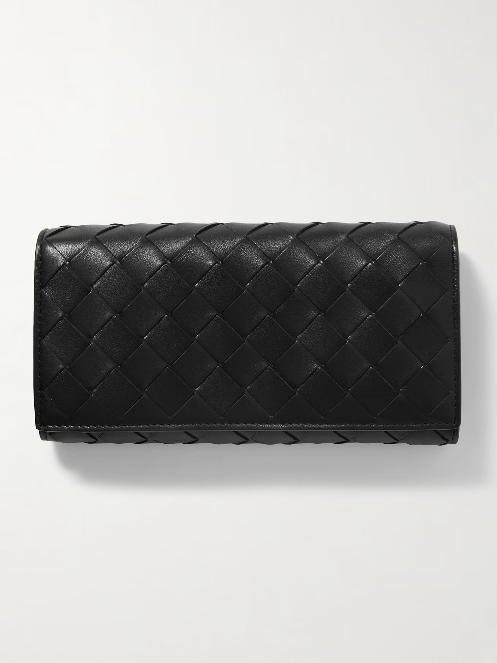 Intrecciato woven leather wallet | NET-A-PORTER (US)