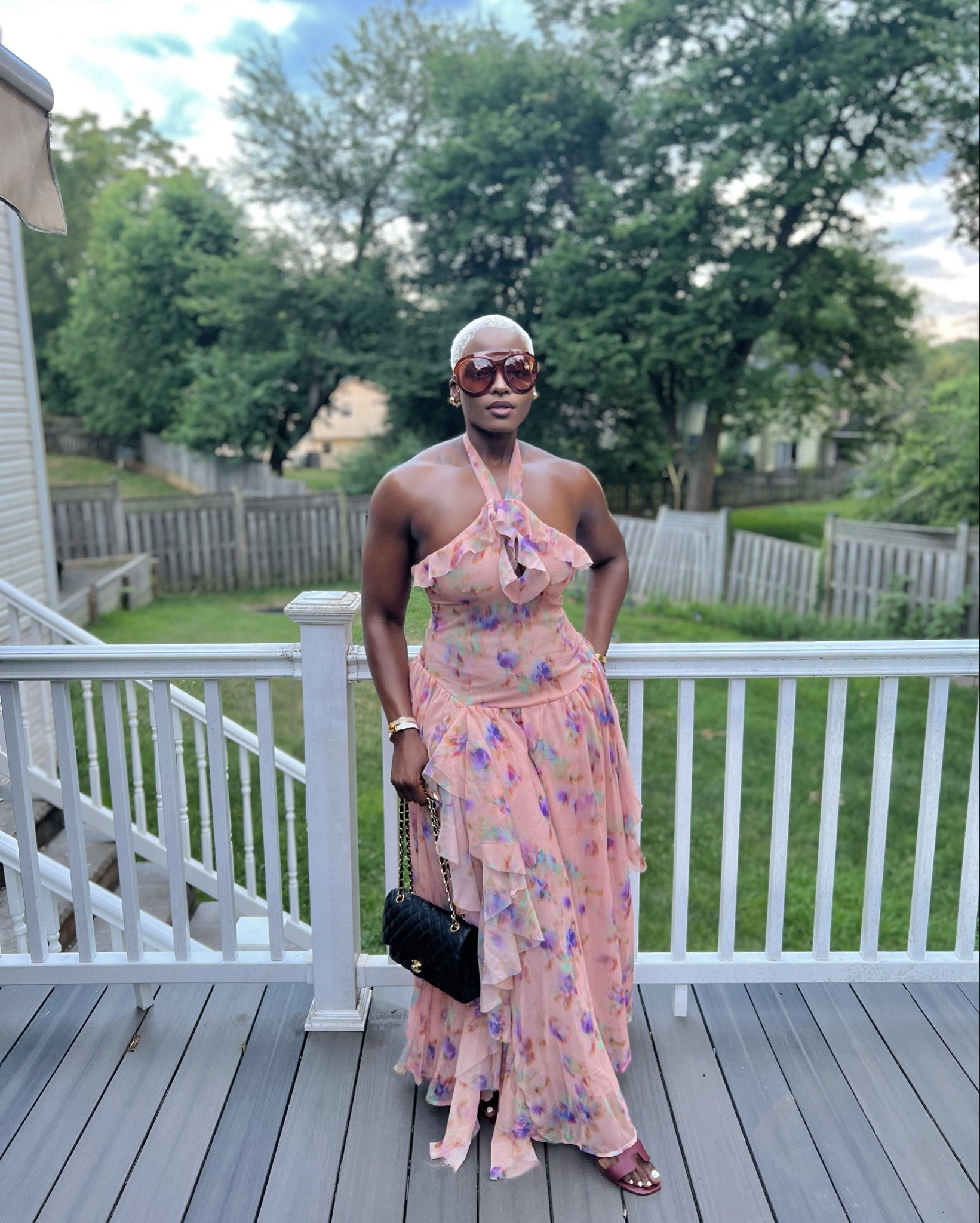 Outfit deets: 
✨ Dress (has been linked)
✨Flats: Hermes Orans
✨ Bracelets: Hermes (I linked affordable options from Mango).
✨Sunnies: Tom Ford (got them 3 years ago!)
✨ Gold studs: Valentino (I have the pearl ones as well and they are gorgeous!) 
✨Bag: Chanel classic flap. 
✨ Watch: Gucci

#LTKSummerSales #LTKStyleTip #LTKSeasonal