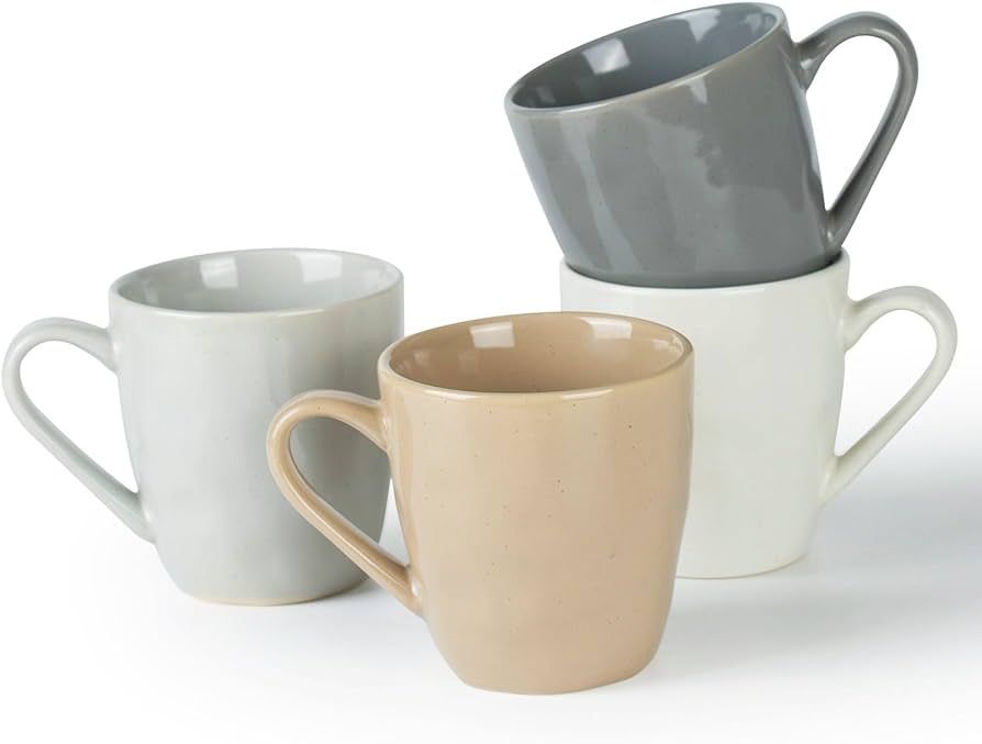 famiware Mars 4 Pieces Coffee Mug, 12 oz Tea Mug, Catering Mugs with Handle for Coffee, Tea, Coco... | Amazon (US)