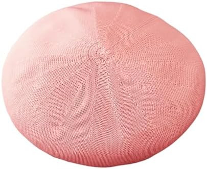Summer French Beret Breathable Thin Beret Hat Solid Color Beanie for Women Lady | Amazon (US)