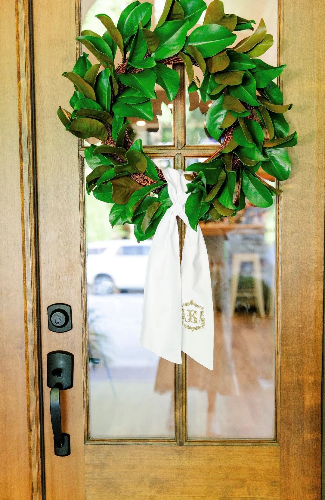 Custom Wreath Sash Personalized with Monogram, Logo, or Design | Perfect Gift for Wedding, Holida... | Etsy (US)