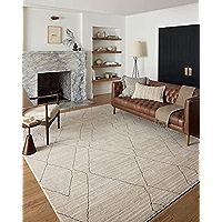 Loloi II Darby Collection DAR-03 Sand/Charcoal 5'-3" x 7'-6" Area Rug | Amazon (US)