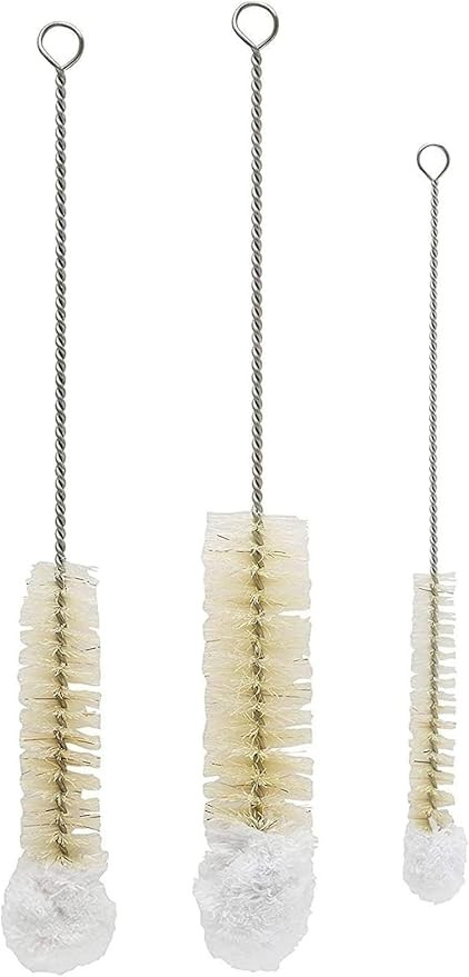 Siege Clean Soft Tip Tube, Bottle and Vase Cleaning Brushes, Non-Scratch Natural Bristles, Set of... | Amazon (US)