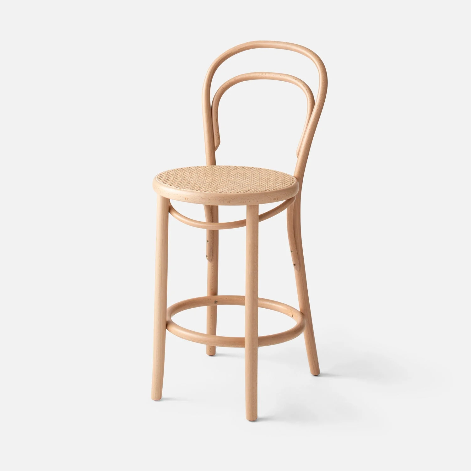 TON 14 Bentwood Caned Stool | Schoolhouse