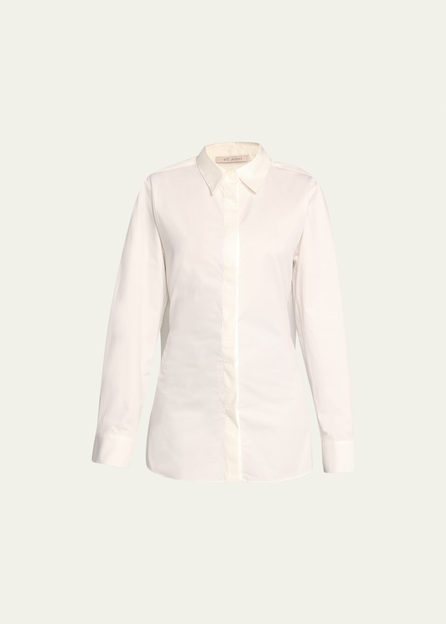 St. Agni Open-Back Button-Front Shirt | Bergdorf Goodman