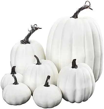7 Pcs Assorted Sizes Fall Artificial Pumpkins Harvest Pumpkins Faux Foam Pumpkins for Fall Autumn... | Walmart (CA)