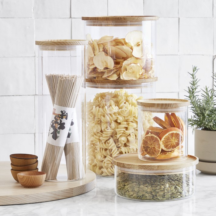 Hold Everything Stackable Glass Canister | Williams-Sonoma