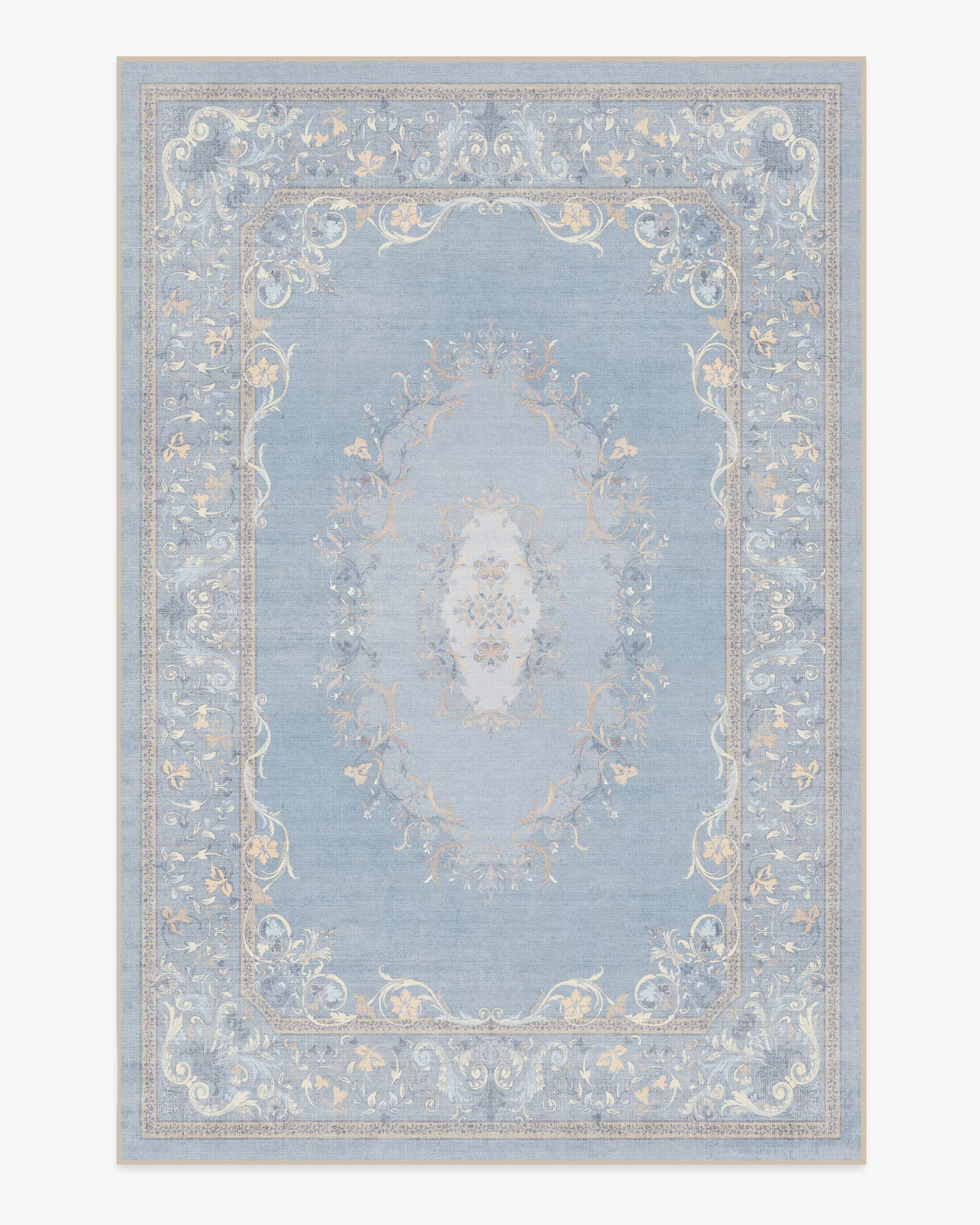 Bridgerton Lady Whistledown Soft Blue Rug | Ruggable