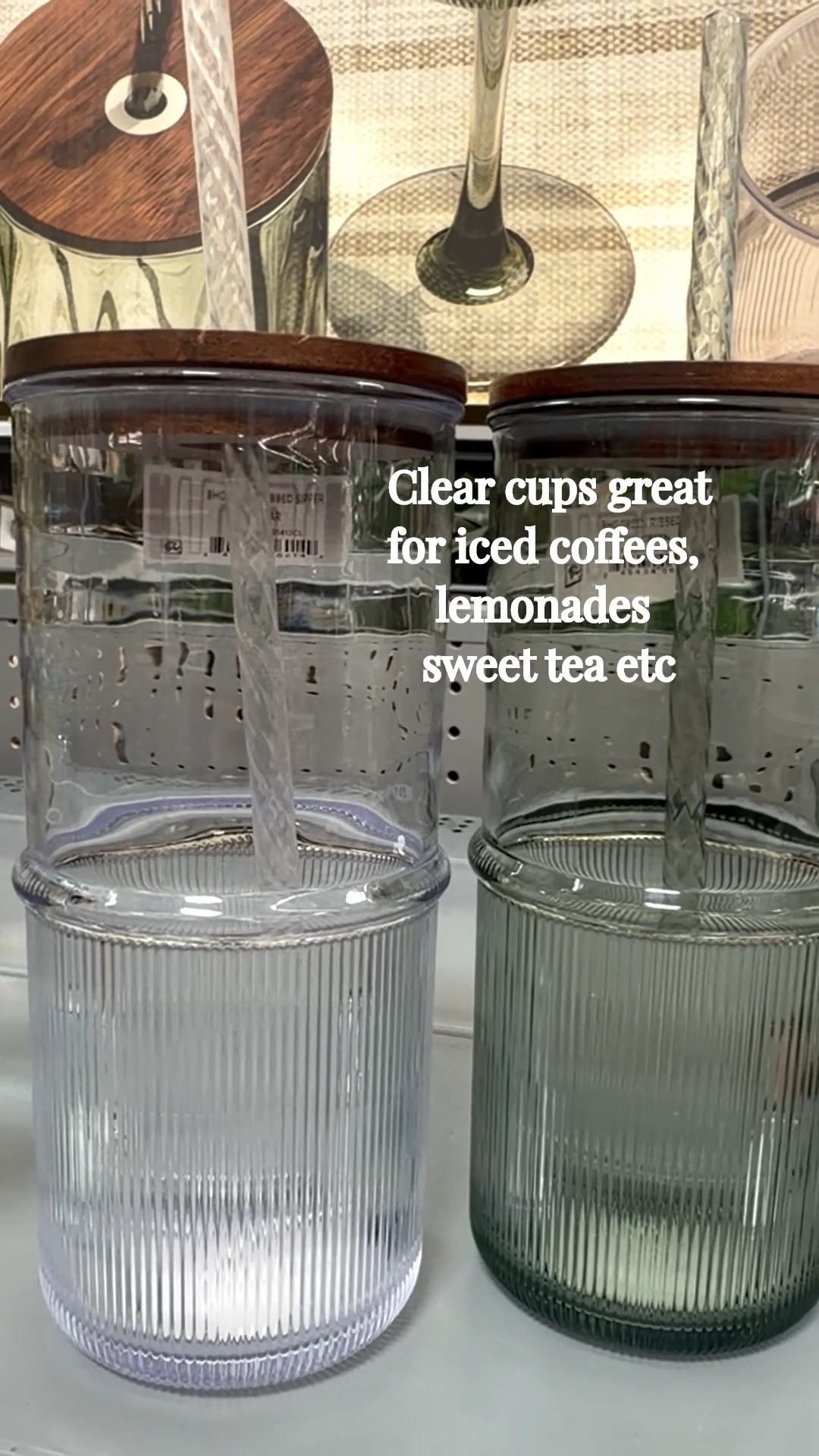 Clear ribbed glasses with lids + straws are perfect for iced coffee mornings, sweet tea afternoons, and fresh lemonade on repeat. They’re simple, aesthetic, and make every drink feel a little more special at home. If you love that clean, minimal kitchen vibe… you’ll love these. #ltkcoffeebar
#ltkfindsunder50
#aesthetickitchen
#icedcoffeelover
#homeessentials
#drinkwarefinds 

#LTKHome