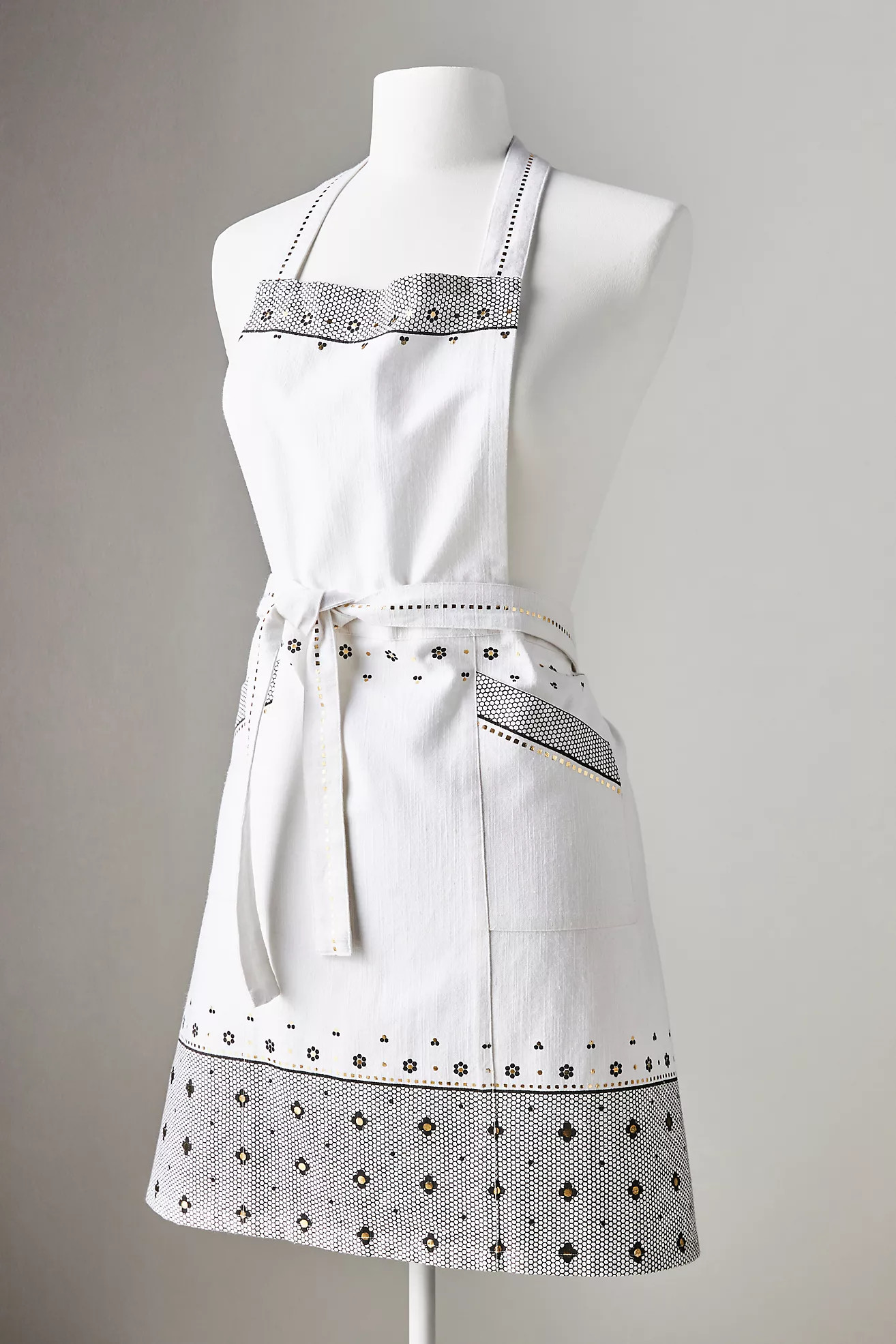 The Bistro Tile Printed Cotton Apron | Anthropologie (US)