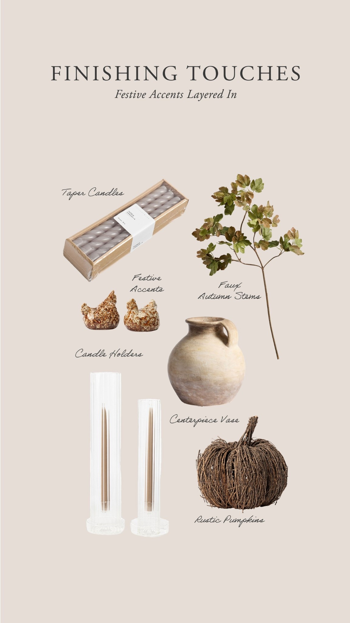 Finishing Touches: Candles, pumpkins, floral accents, and playful details that make your table magical. 

#LTKHome #LTKSeasonal