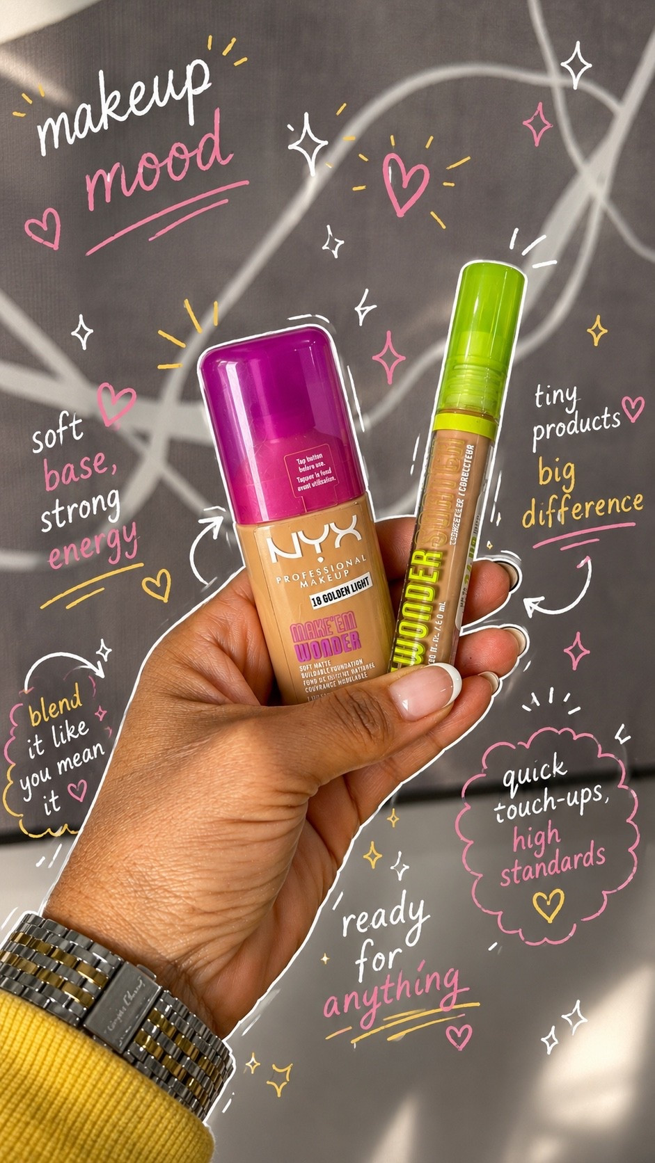 Amazing drugstore foundation and concealer by NYX!  
Foundation Shade: 18 Golden Olive
Concealer Shade: 14 Medium Olive 


#nyx #drugstoremakeup

#LTKOver40 #LTKMidsize #LTKBeauty
