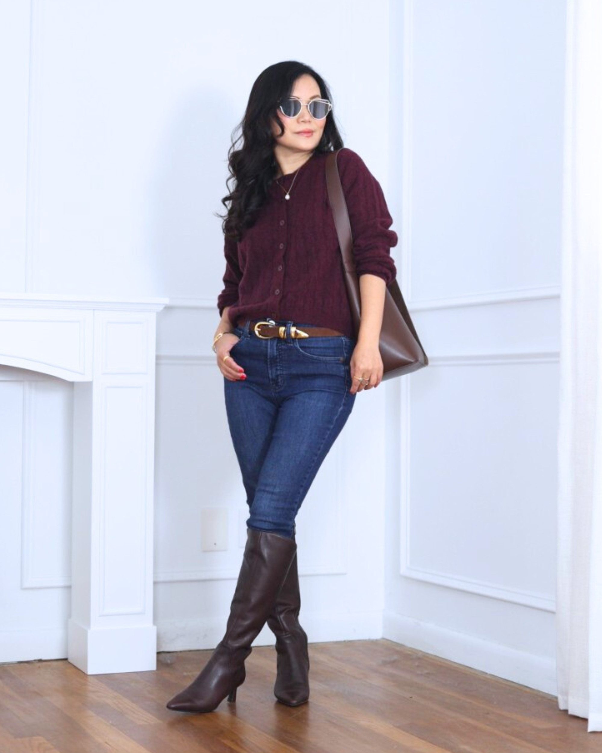 Soft, feminine, and effortlessly chic — this pointelle cardigan from J.Crew paired with skinny jeans and Naturalizer knee-high boots creates the perfect cozy-elevated look. It’s an easy outfit that feels put-together for anything from errands to a casual day out. I’m 5’2, wearing size XS.

#LTKPetite #LTKOver40 #LTKootd